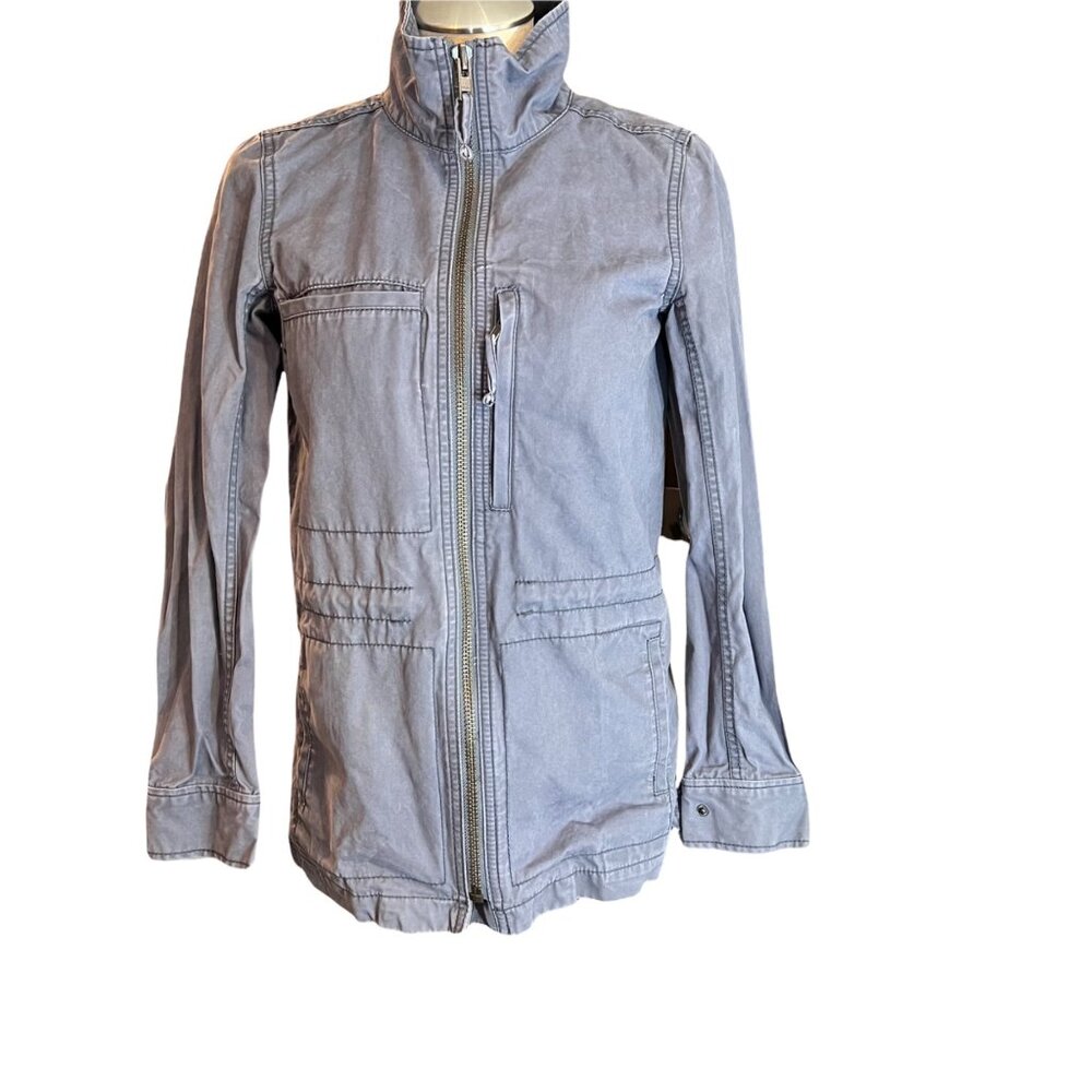 Madewell Fleet Jacket XS Womens Grey Long‎ Sleeve Full Zip Size Extra Small